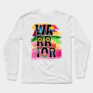 The warrior autism awareness Long Sleeve T-Shirt